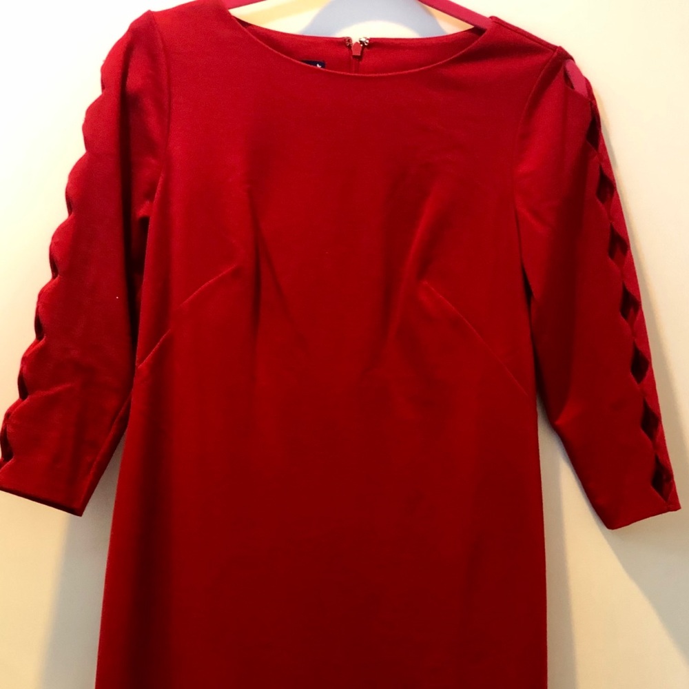 Talbots Red Shift Dress